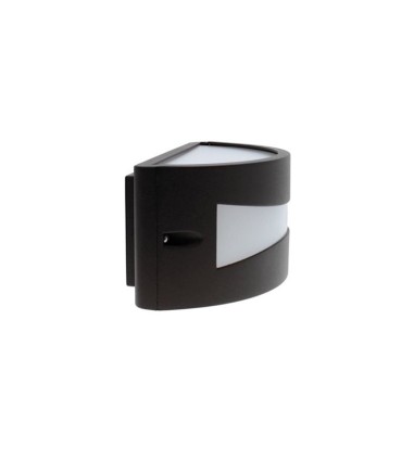 Vista lateral Aplique exterior Mota 1 Luz E27 Antracita IP54