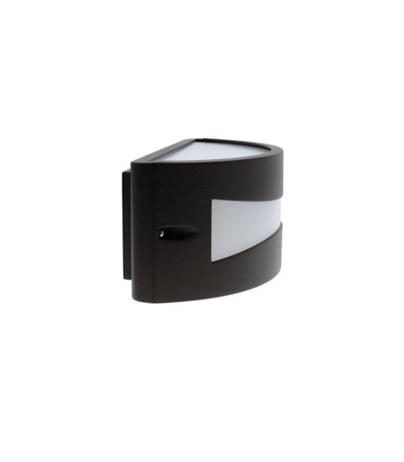 Vista lateral Aplique exterior Mota 1 Luz E27 Antracita IP54