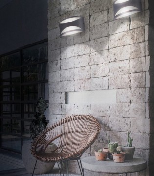 Aplique exterior 1 Luz E27 Antracita IP54 2