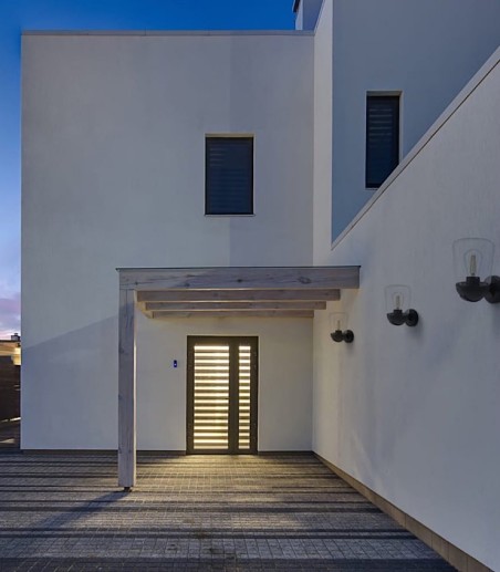 Imagen de ambiente Aplique exterior Nera 1 Luz E27 Negro IP44