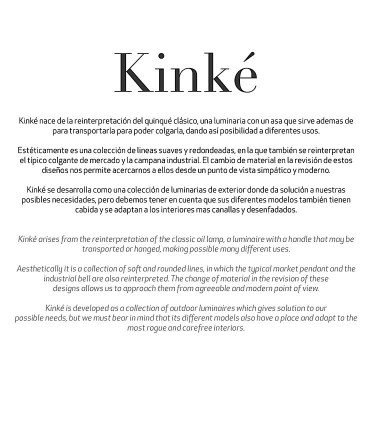 Lámpara colgante Kinke 40cm Gris Antracita Mantra, 6212, Resumen de la colección.