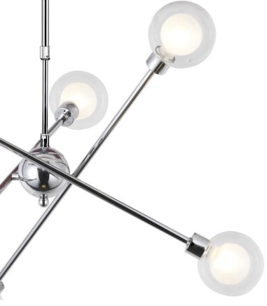 Detalle Lámpara de techo Globo 6L G9 cromo