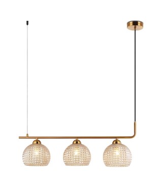 Lámpara de techo MD3216-GD 3 Luces E27 - Ineslam