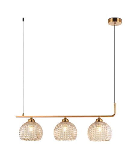 Lámpara de techo MD3216-GD 3 Luces E27 - Ineslam