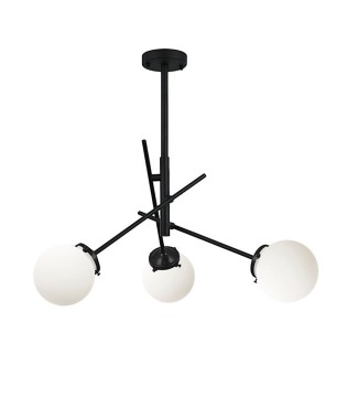 Lámpara de techo colgante MD3222-BK 3 Luces E27 - Ineslam