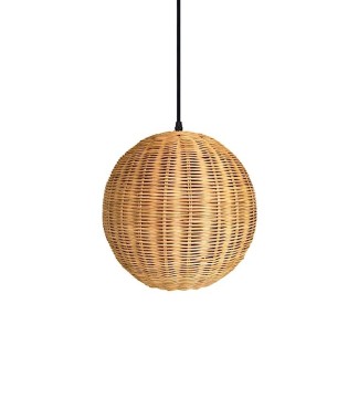 Lámpara de techo mimbre Dalia 28 - Ineslam A1718-280-NAT
