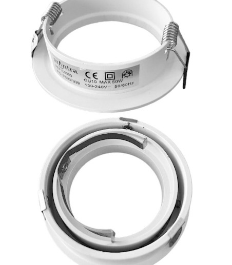 Despiece Empotrable Redondo Blanco BASIC Orientable C0003 Mantra