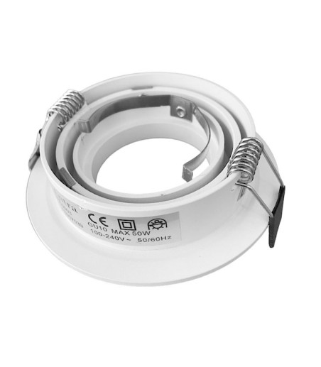 Empotrable Redondo Blanco BASIC Orientable C0003 Mantra