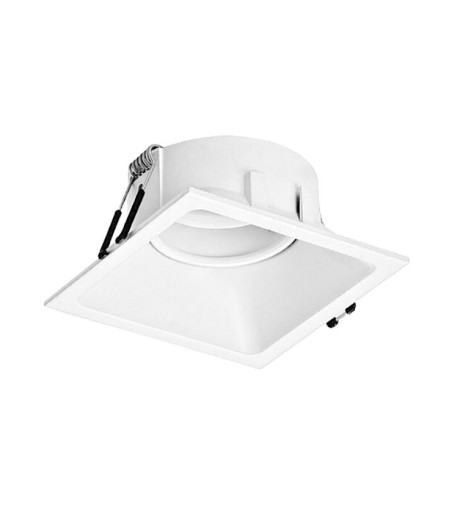 Aro Cuadrado Empotrable COMFORT GU10 Blanco Mate Mantra