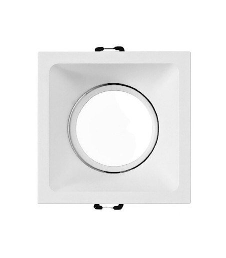 Aro Cuadrado Empotrable COMFORT GU10 Blanco Mate Mantra