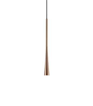 Lámpara Colgante Drop S1 oro rosa 60cm - LIGHT POINT