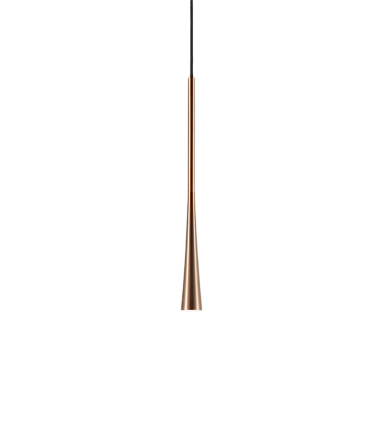 Lámpara Colgante Drop S1 oro rosa 60cm - LIGHT POINT