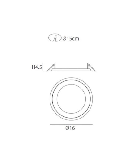 Downlight LED Halo 10W - Ole! Lighting - Ø160
