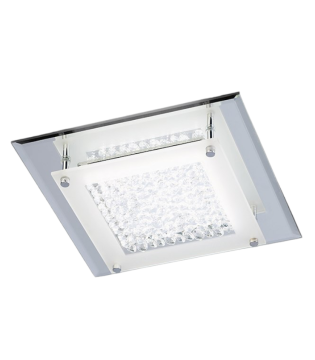 Plafón Crystal LED cuadrado 18W mediano 4581 Mant