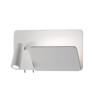 Aplique Laika dormitorio LED Blanco derecha con 2 interruptores - ACB