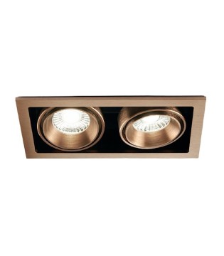 Foco Empotrable Ghost 2+ Led 2L 20W 268mm oro rosa - LIGHT POINT