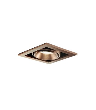 Foco Empotrable Ghost 1 LED 1L 6W 110mm oro rosa - LIGHT POINT