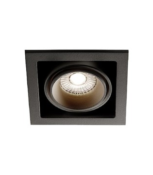 Foco Empotrable Ghost 1+ Led 1L 10W negro - LIGHT POINT