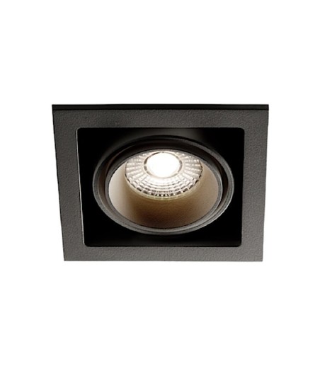 Foco Empotrable Ghost 1 Led 1L 110mm negro - LIGHT POINT