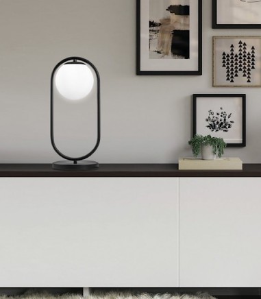 Lámpara de mesa GLOBO negro - AJP