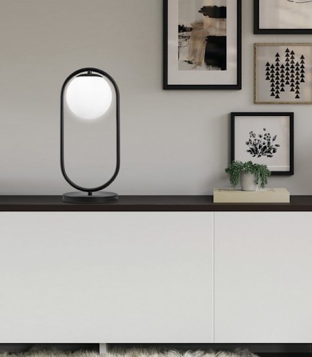 Lámpara de mesa GLOBO negro - AJP