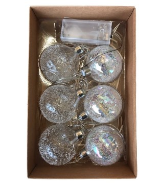 Guirnalda 6 bolas cristal... 2