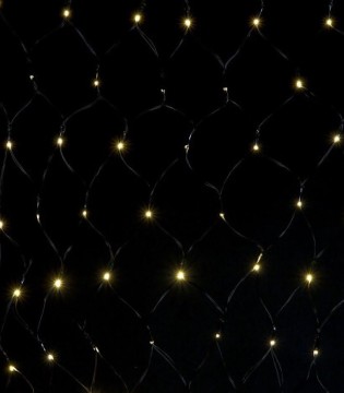 Cortina 300 luces Navidad LED cálida 3mX2m IP44