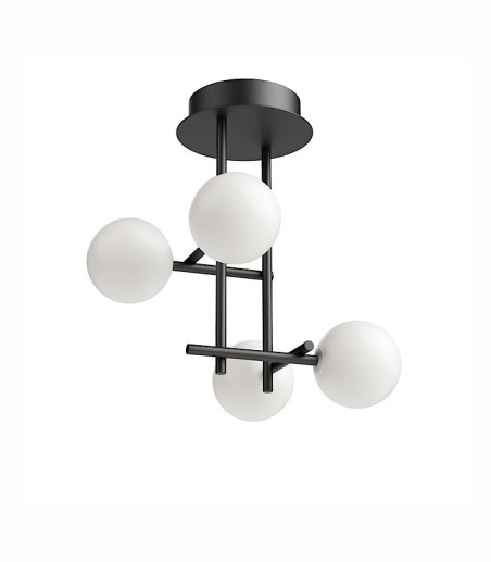 Lámpara de techo Cellar 4 Luces G4 negro 7633 - Mantra