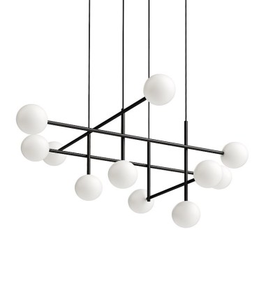Lámpara de techo Cellar 11 Luces G4 negro 7630 - Mantra