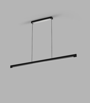 Lámpara lineal LED Colgante Inlay Smart S1400 negro-plata de Light Point F.A. Porsche 2