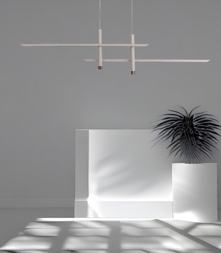 Lámpara LED lineal Esparta Blanco oro 50W - Mantra 2
