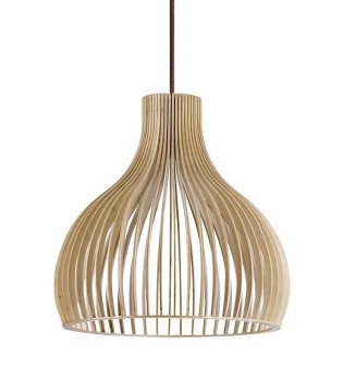 Lámpara de techo madera Tilo BLACK 45cm - INESLAM 2
