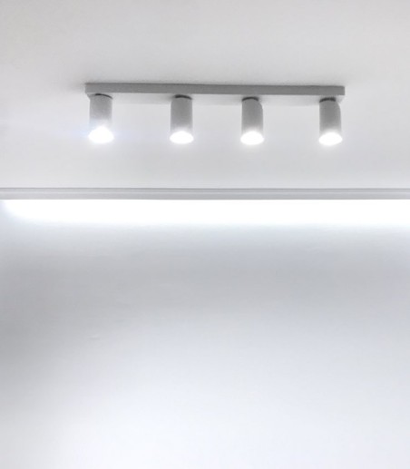 Regleta 4 focos SAL Blanco GU10 6280 Mantra