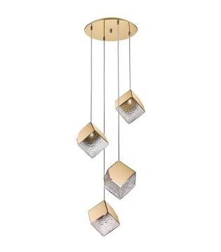 Lámpara de techo Priscila 4 luces oro - Schuller