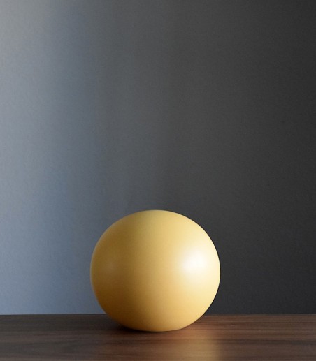 Bola cerámica amarillo mate