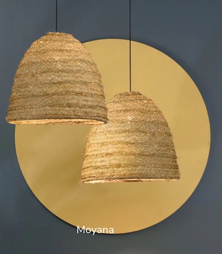 Lámpara colgante Moyana E27 50cm rafia - ACB
