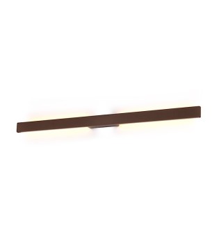 Aplique de pared Lotus LED 20W 124cm marrón corten IP54 - Mantra 2