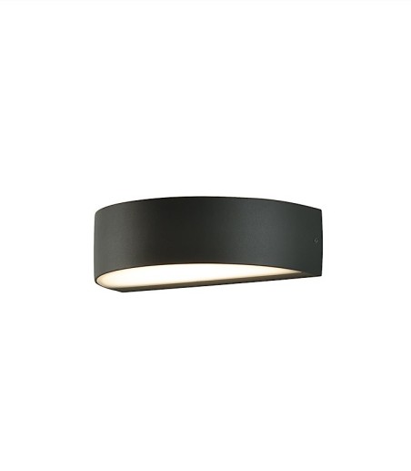 Aplique de pared Aysel LED 2L Antracita IP54 - ACB