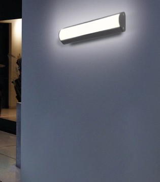 Aplique exterior que da mucha luz Aka LED 20W negro IP54 - ACB 2