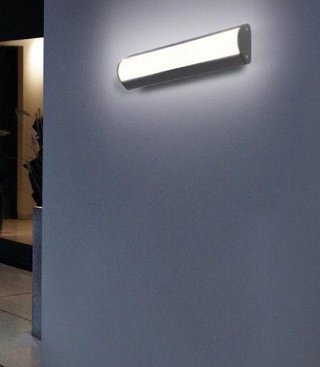 Pared con Aplique exterior de mucha luz Aka LED 20W negro IP54 - ACB
