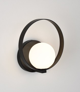 Halo negro, aplique de pared LED 5W - ACB