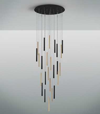 Lámpara VARAS 25L oro-negro - Schuller