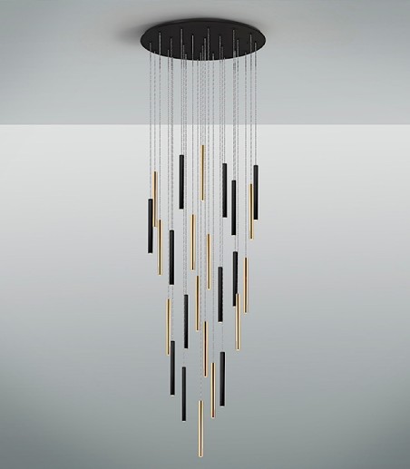 Lámpara VARAS 25L oro-negro - Schuller