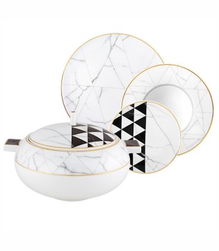 Vajilla de porcelana Carrara Vista Alegre 64 pzas