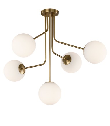 Lámpara de techo Parma 5 luces E27 oro mate - ACB