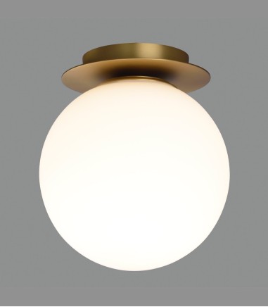Plafón globo Parma E27 oro IP44 - ACB