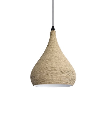 Lámpara de techo colgante Taray B1075 cáñamo 25cm - Ineslam