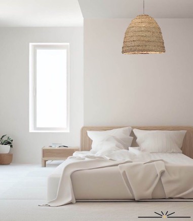 Lámpara Colgante Moyana Rafia Natural Ø50cm - ACB
