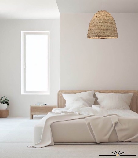 Lámpara Colgante Moyana Rafia Natural Ø50cm - ACB