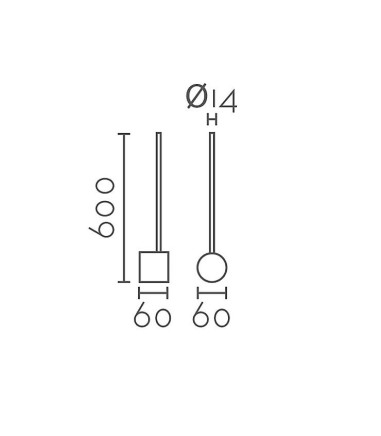 Aplique de pared Dirlight 60cm 12W